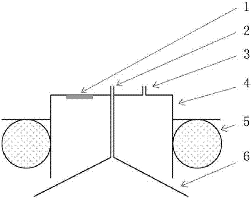 Novel device for determining release flux of water diffusing type methane