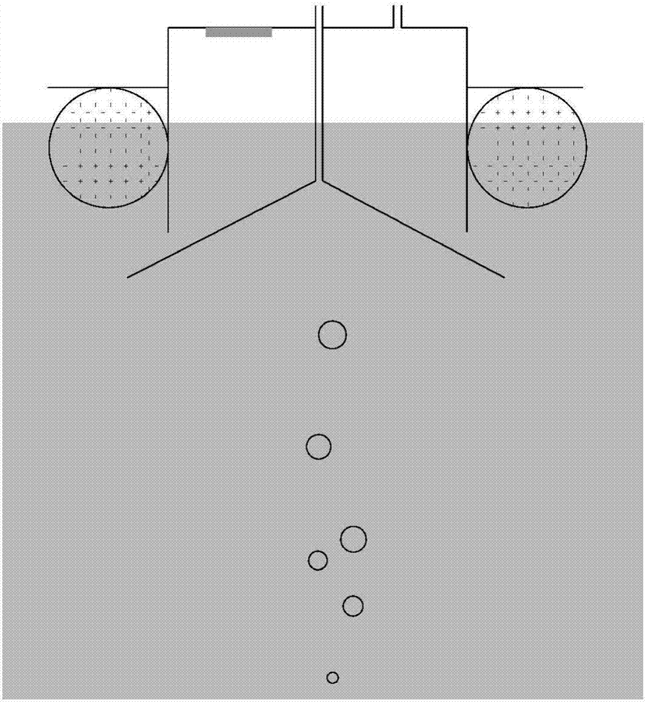 Novel device for determining release flux of water diffusing type methane