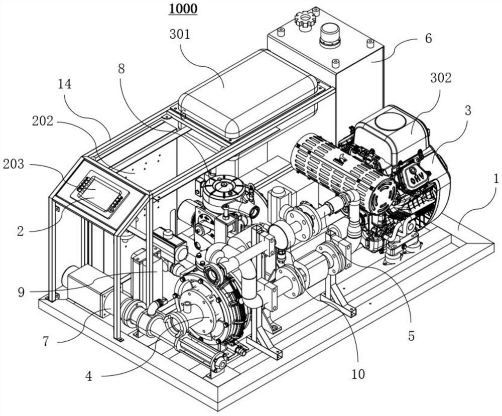 Fully integrated compressed air foam fire extinguishing module