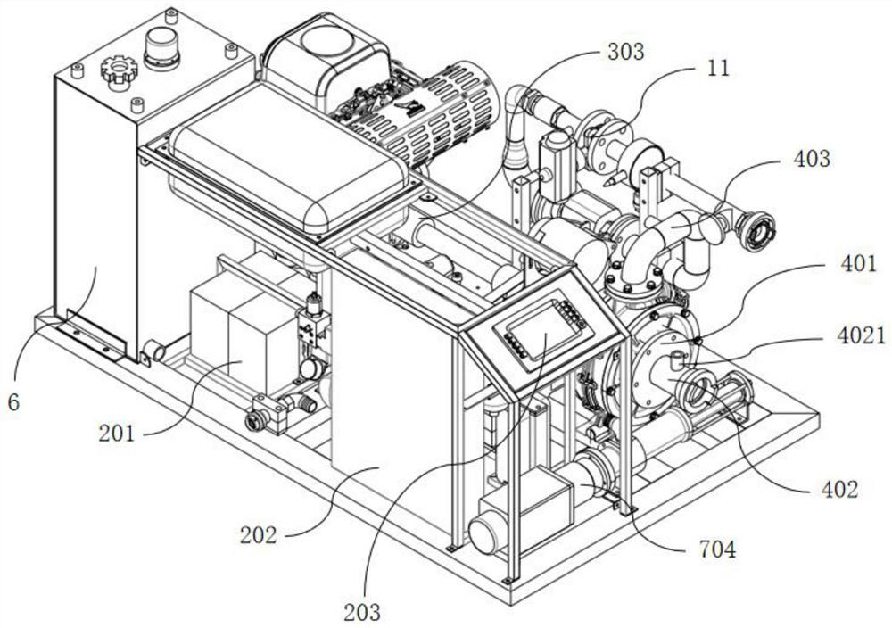 Fully integrated compressed air foam fire extinguishing module