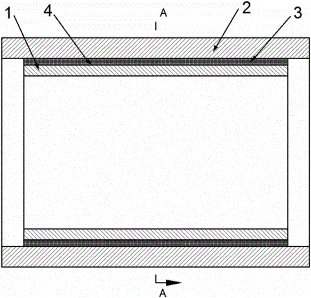 Motor stator housing component with groove designed based on elastic mechanical model and groove designing method