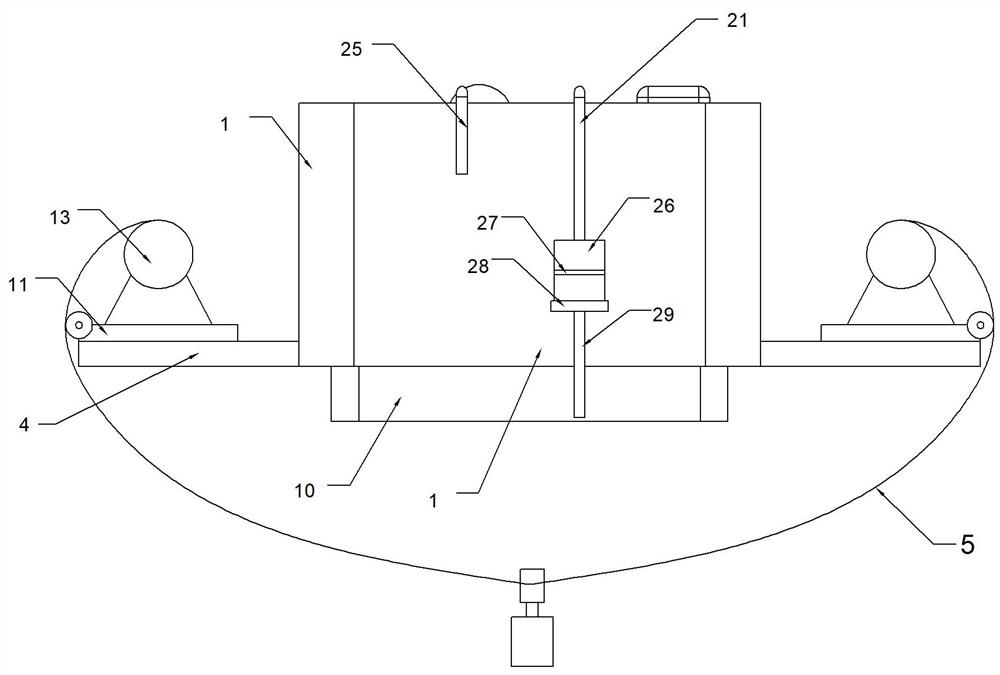 A marine engineering water area surveying and mapping device