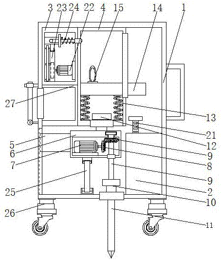 Simple and convenient rock drilling machine