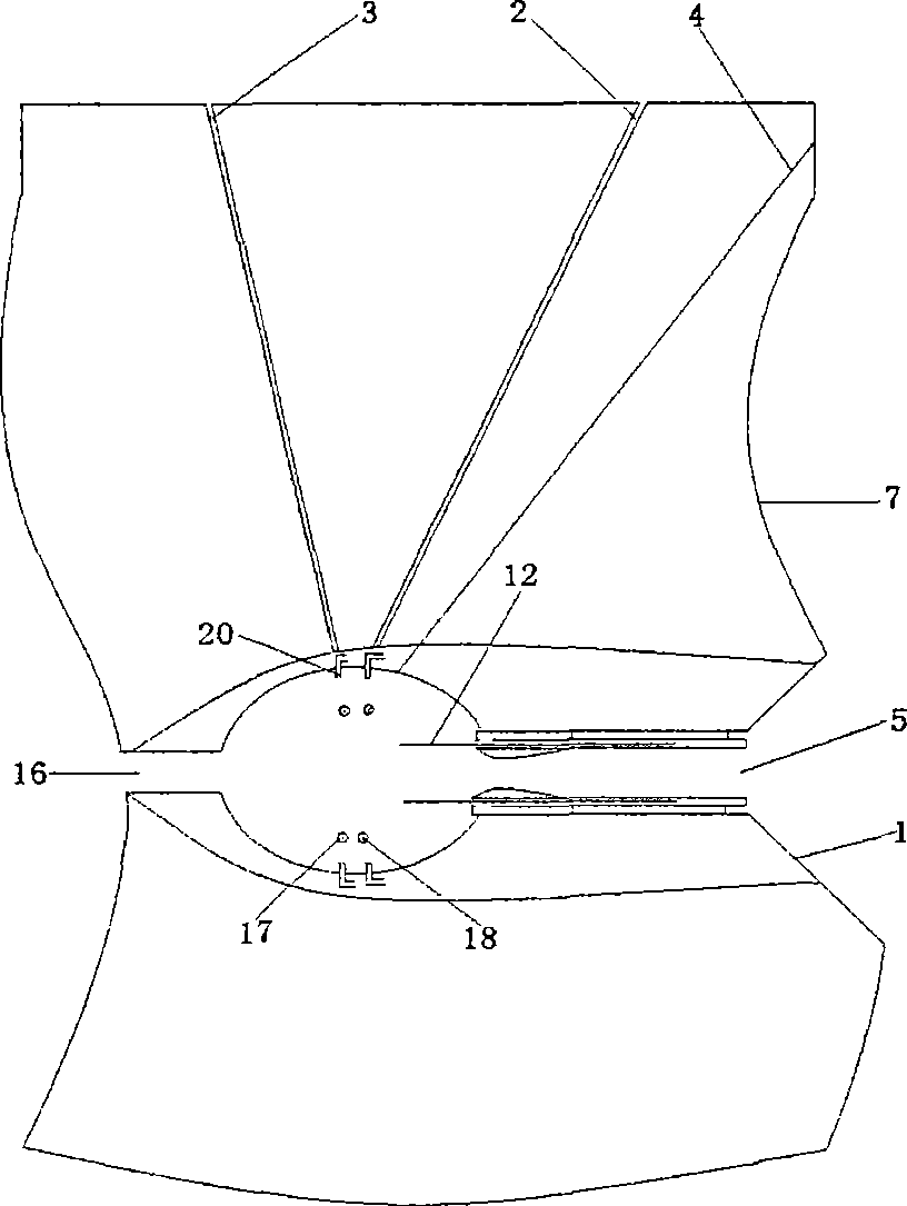 Vane-shaped scramjet engine