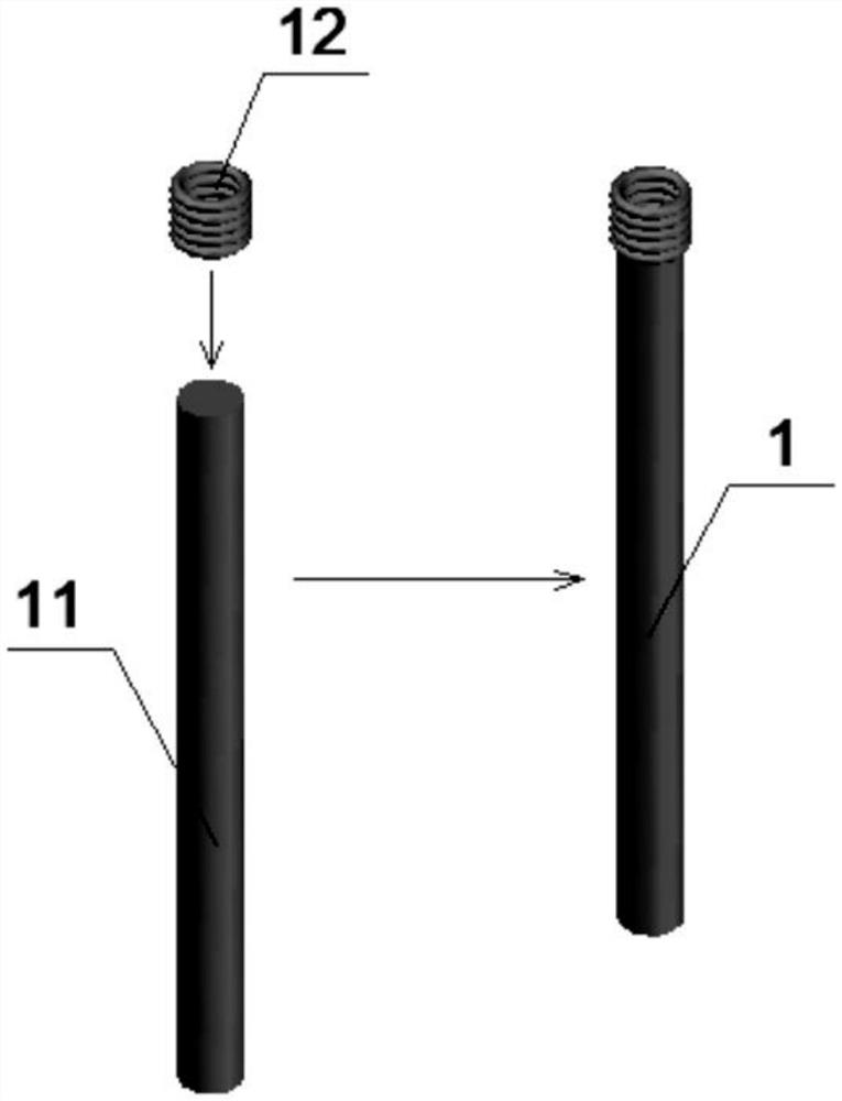 Fabricated abutment structure for wharf engineering and use method of fabricated abutment structure