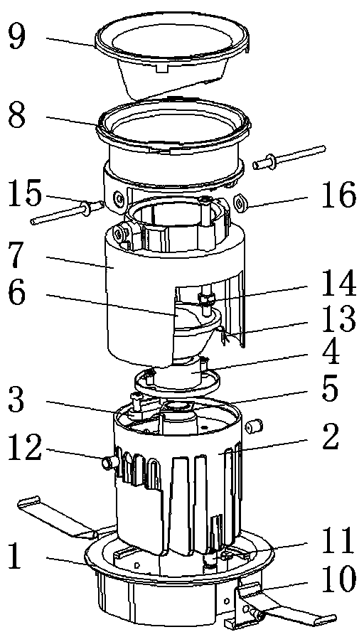 Adjustable beam angle embedded LED lamp