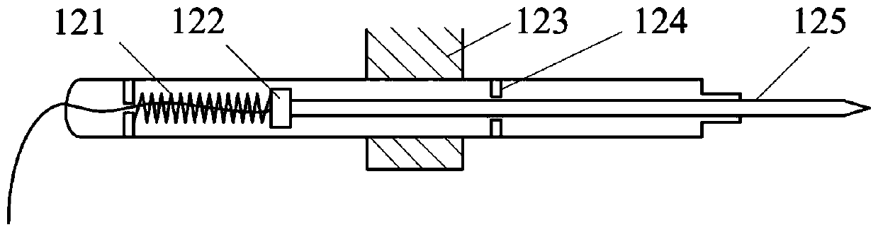 Engineering rock mass mechanical parameter advance borehole in-situ test device and application method thereof