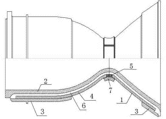 Diffusion brazing manufacture method for hydrogen peroxide thrust chamber body