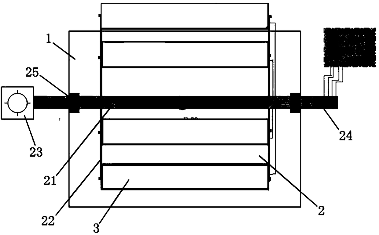 Rotary low-temperature hydrogen isotope separation system and separation method thereof