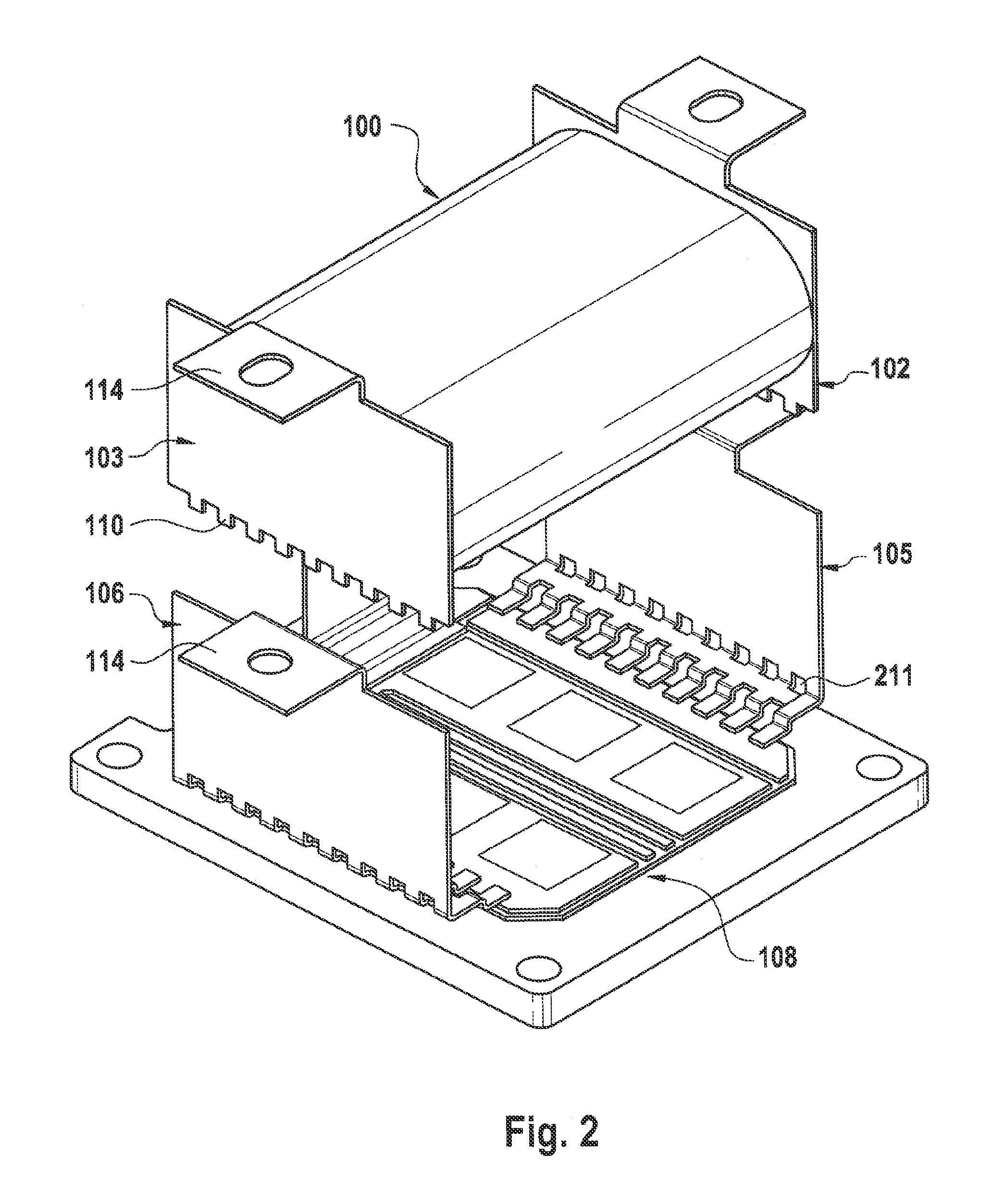 Capacitor arrangement and method for producing a capacitor arrangement