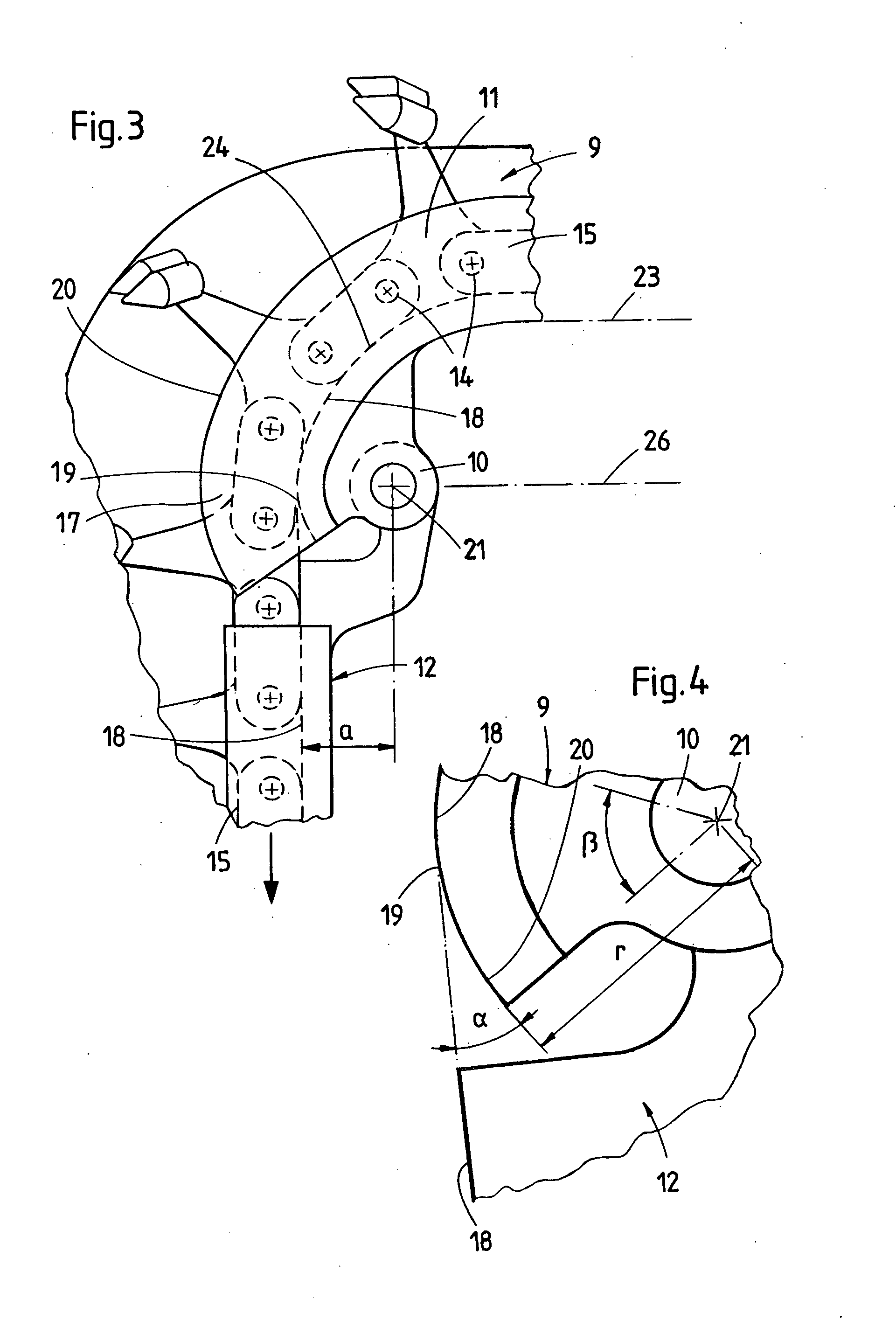 Ballast excavating chain