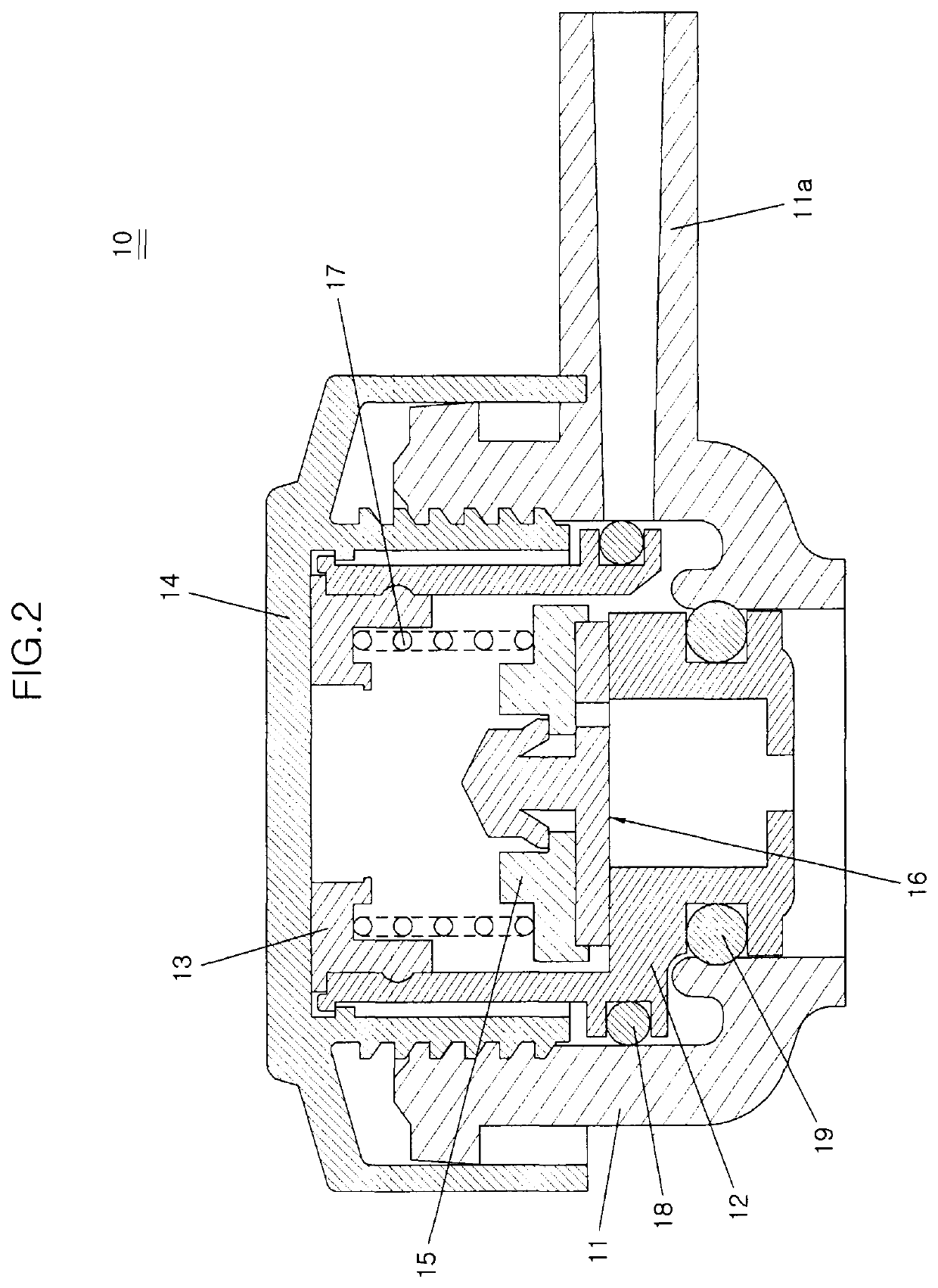 Pressure cap for cooling system of vehicle