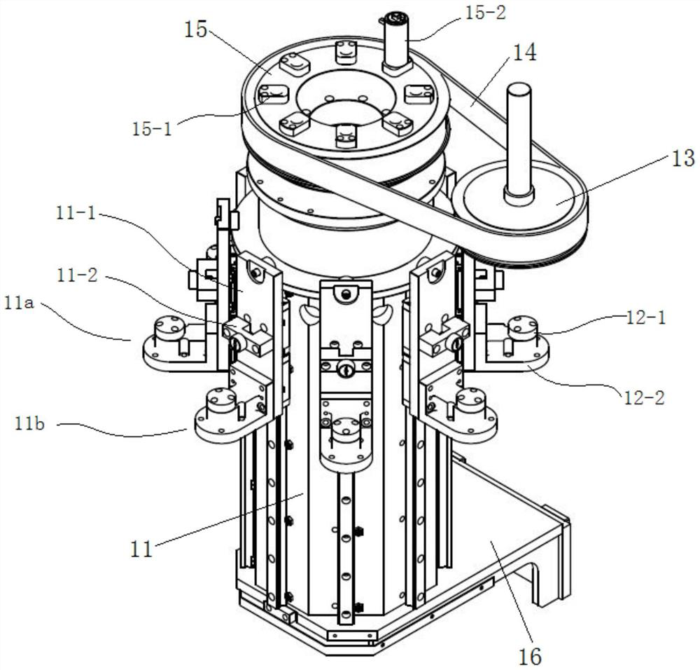 Rotary press-fitting device and press-fitting system