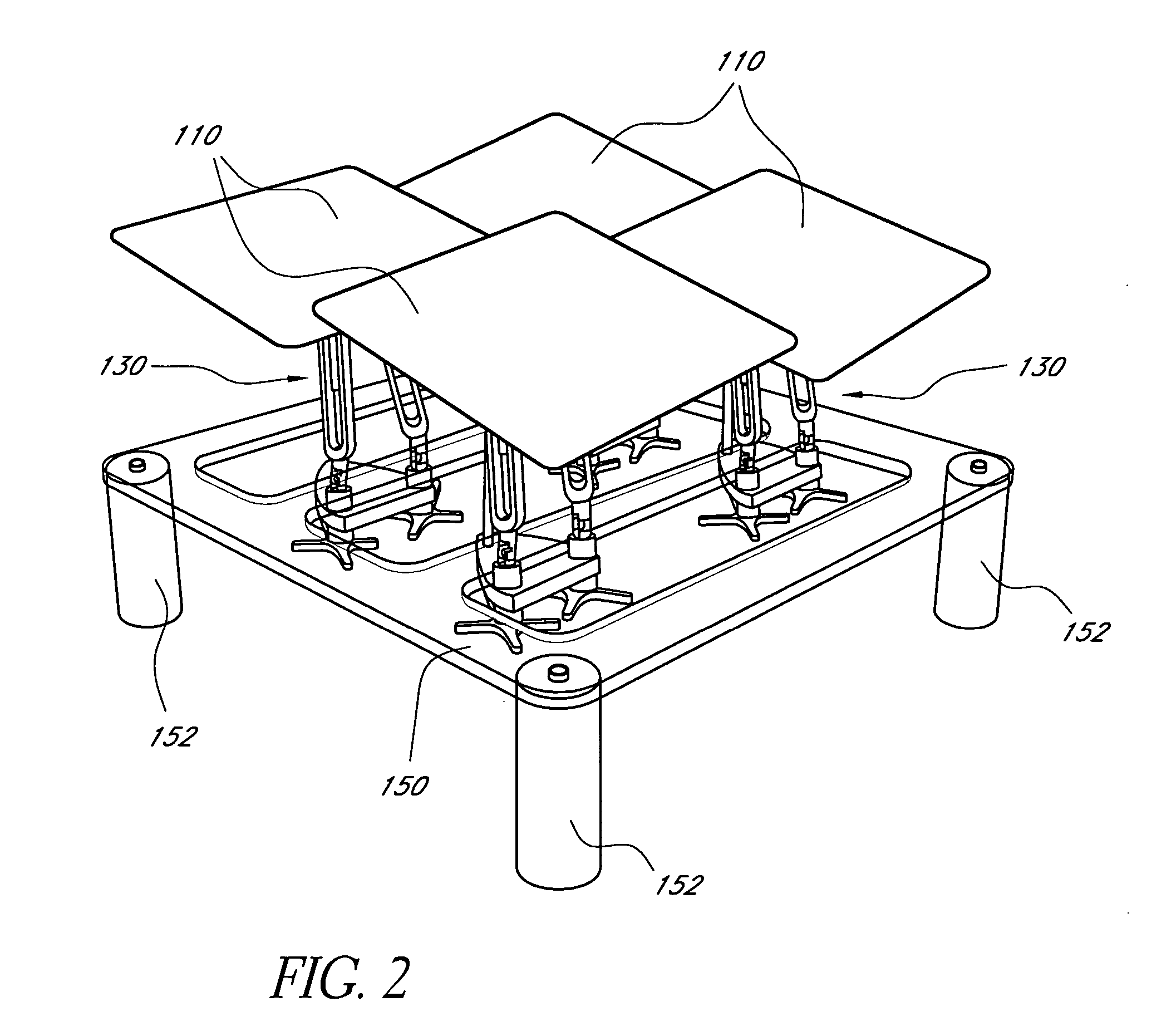 Solar concentrator array with individually adjustable elements