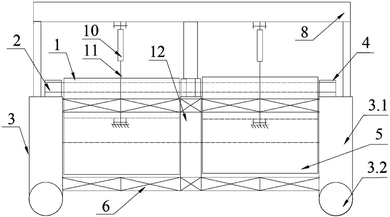 Warped-tail wave energy collecting device based on floating platform