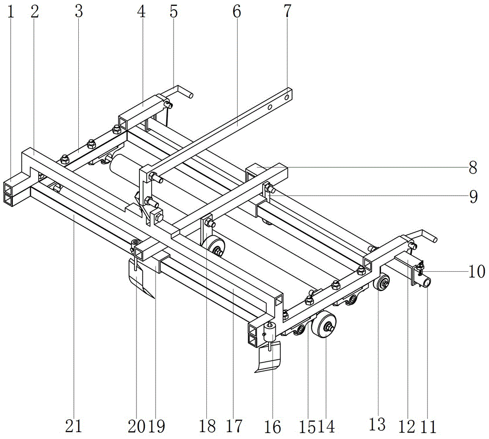 Paving and soil-covering integrated machine of mulching film