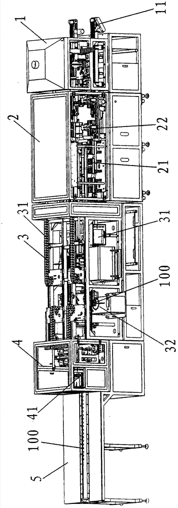 Fully-automatic production line of transformer