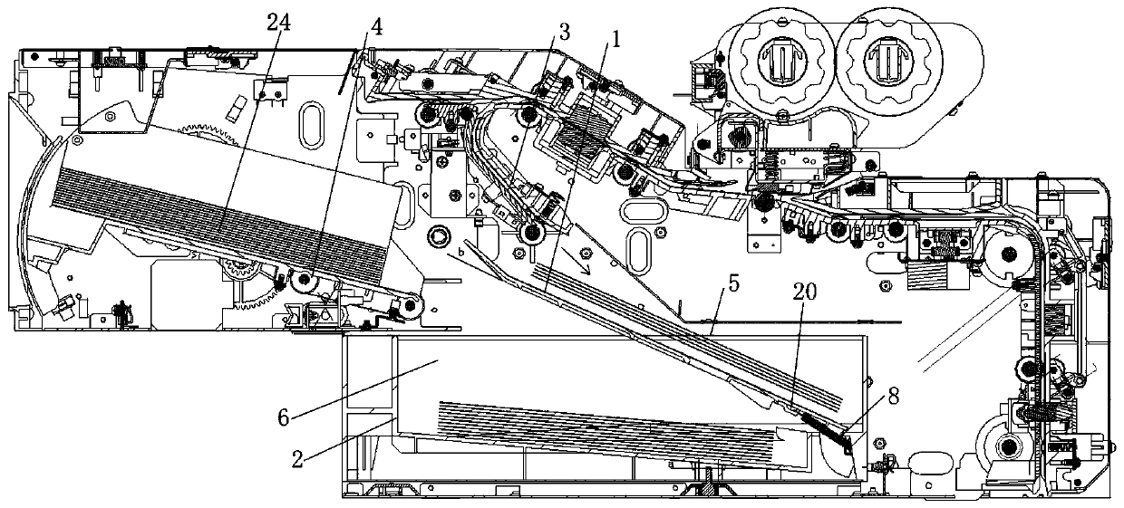 Bill recovery mechanism and recovery box