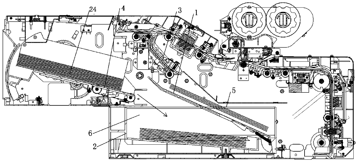 Bill recovery mechanism and recovery box