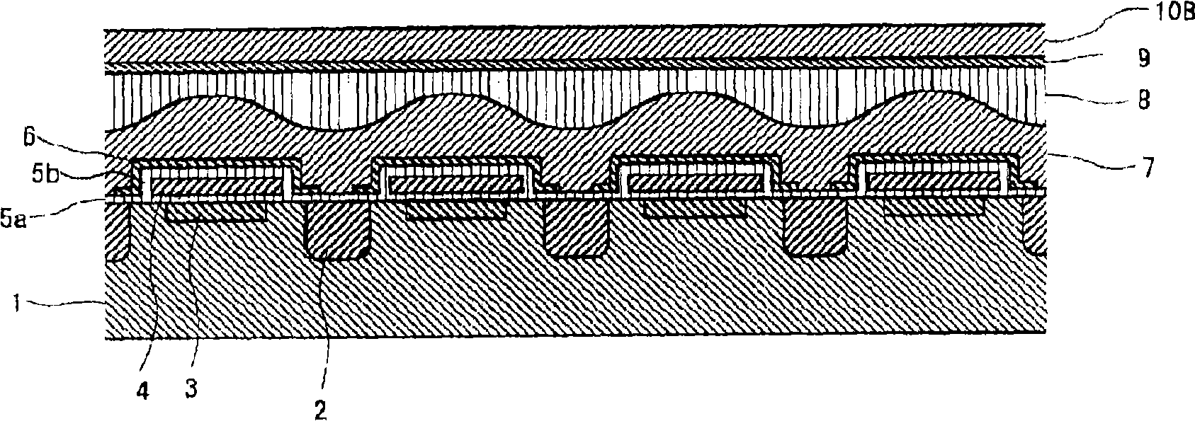 Colored photosensitive resin composition, and color filter array and solid-state image pickup device using the same