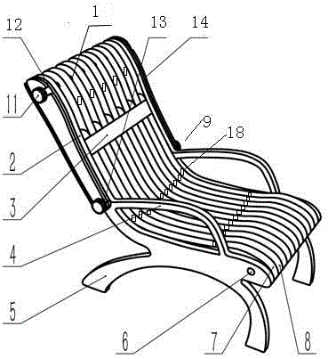 Novel deck chair