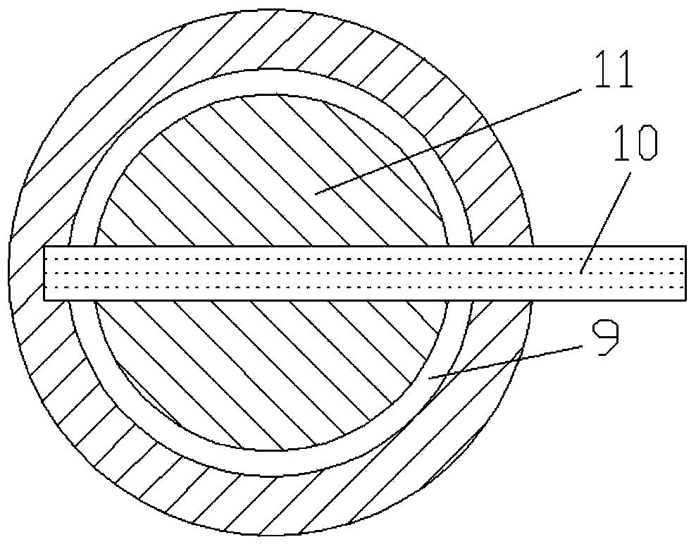 Elastic part adjusted type high-pressure exhaust circulation device