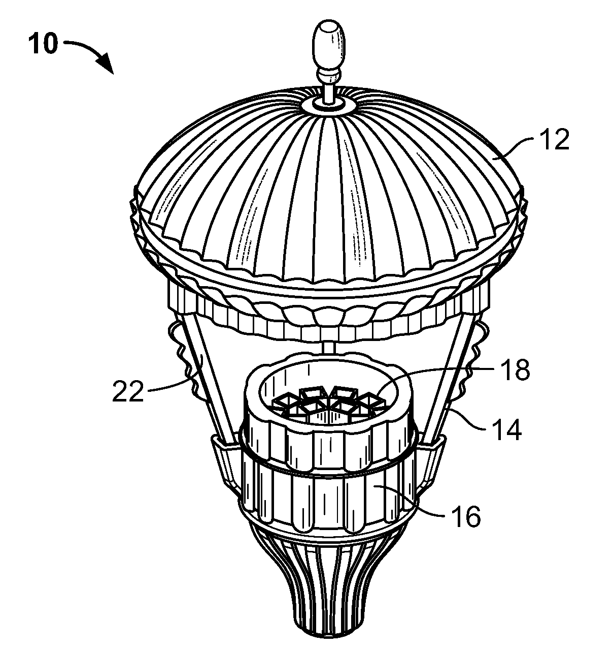 Indirect luminaire utilizing LED light sources