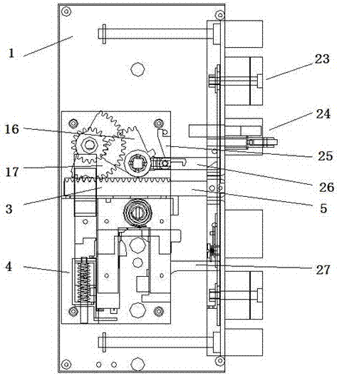 Handle-driven lock body