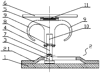 A ring structure for fixing a mobile terminal on a finger