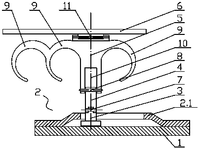 A ring structure for fixing a mobile terminal on a finger