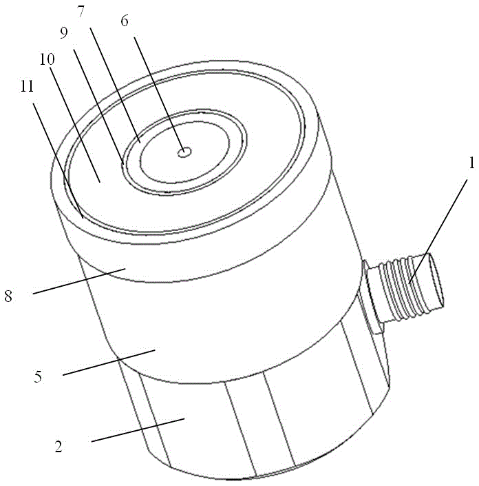 Adsorption piezoelectric excitation vibrator