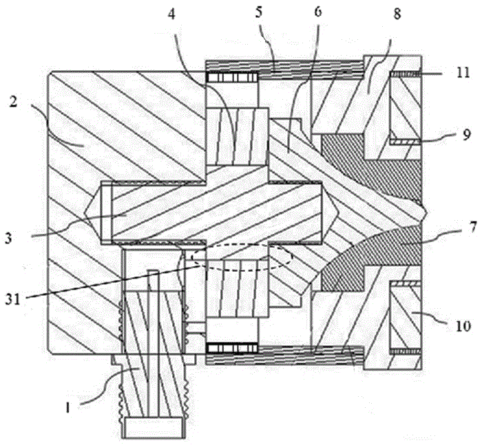 Adsorption piezoelectric excitation vibrator