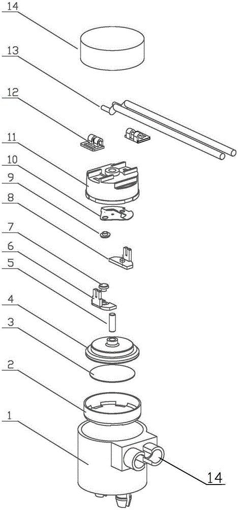 Waterproof temperature controller terminal pin and wire connecting method