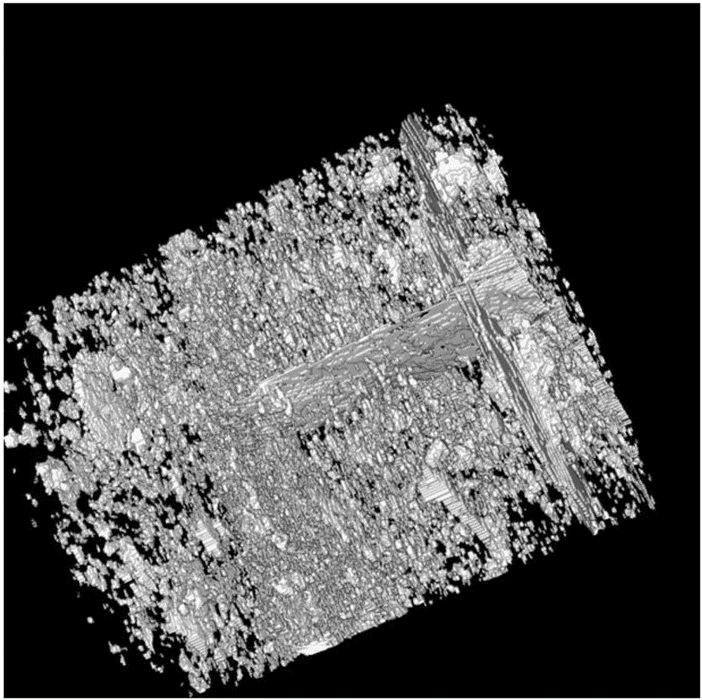 Method for extracting cracks in three-dimensional rock image