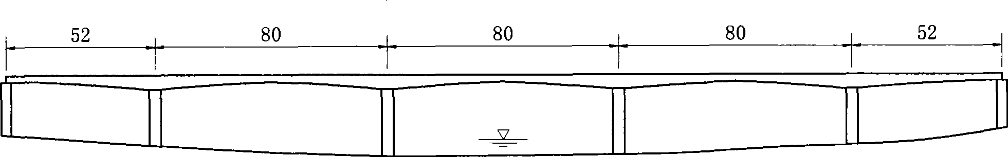 Method for actively reinforcing wide-span concrete case beam bridge web