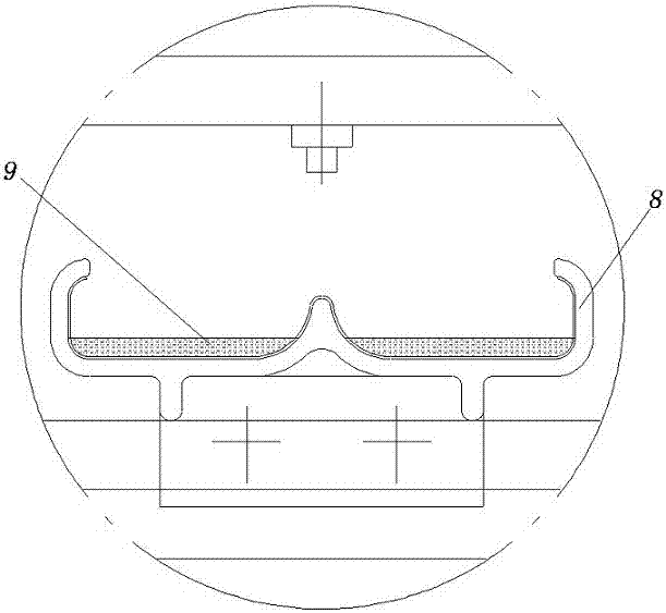 Efficient condensing horizontal film wet dust removal system