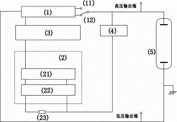 High-voltage pulse deburring device