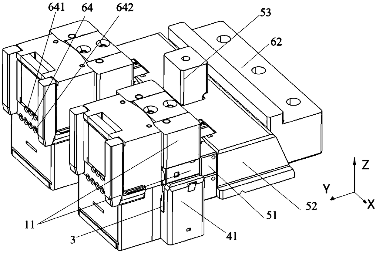 Needle clamping mechanism and injection molding system