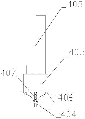 A hand-held roof crack repairing machine