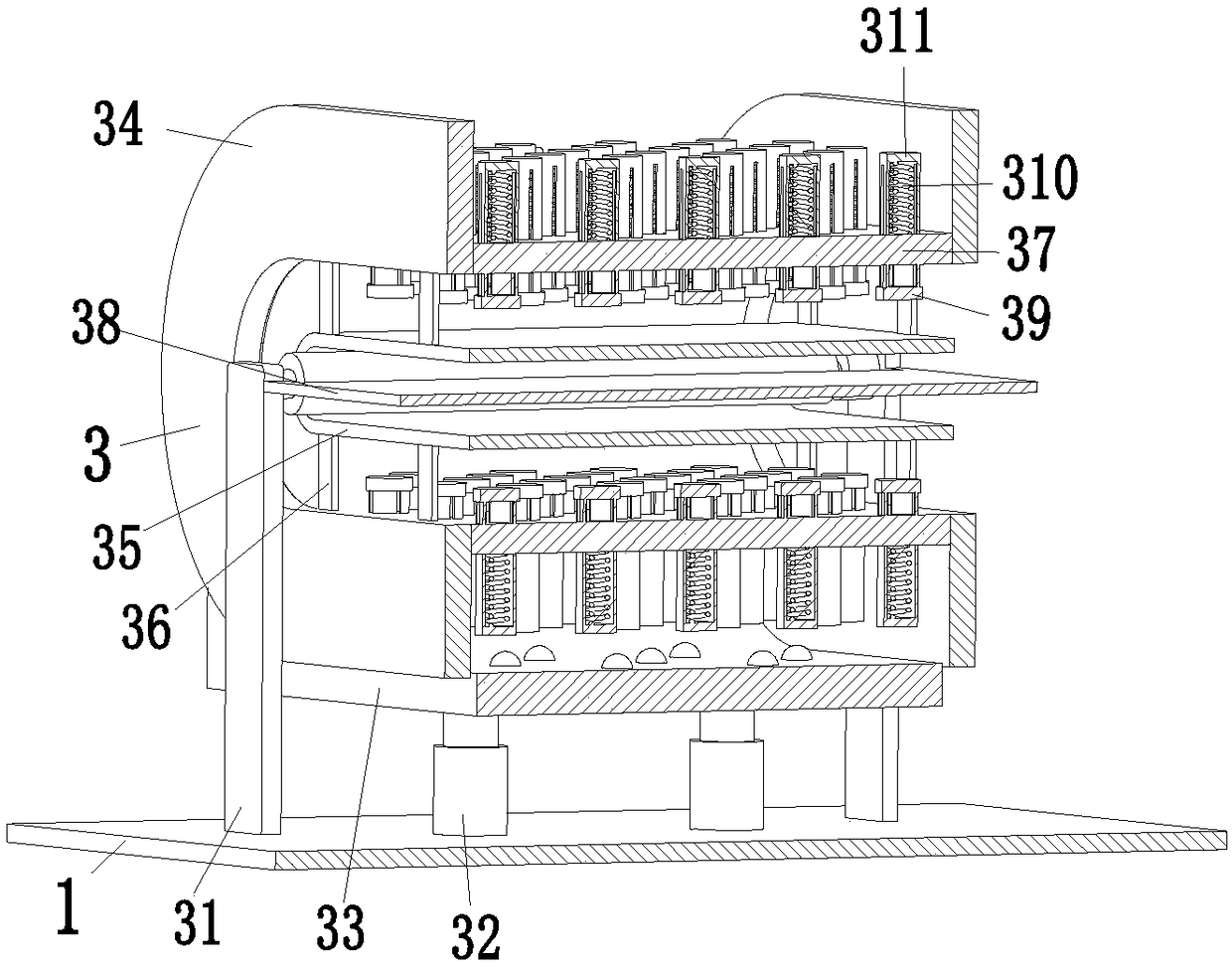 Glass automatic sorting processing facility and glass sorting processing method