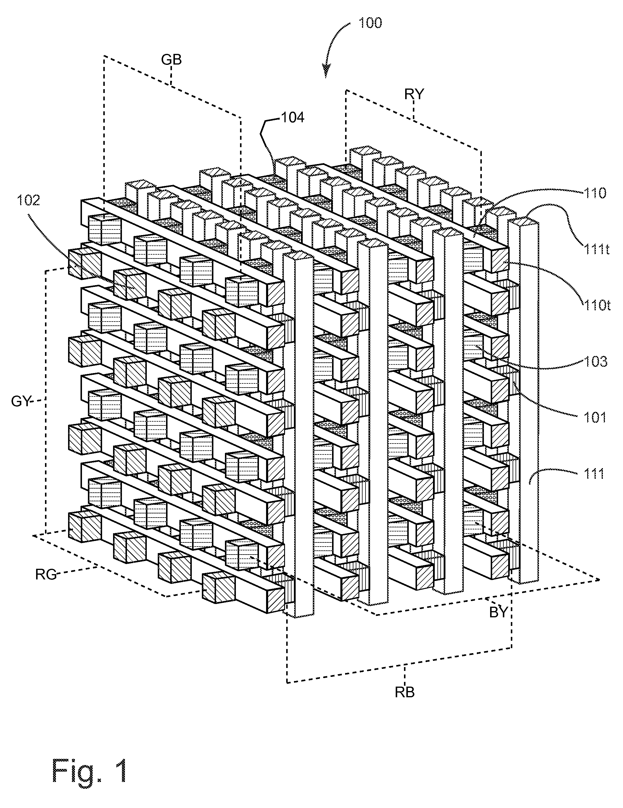 Volumetric three-dimensional display with evenly-spaced elements