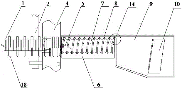 Transposition and transferring device for ampuliform containers