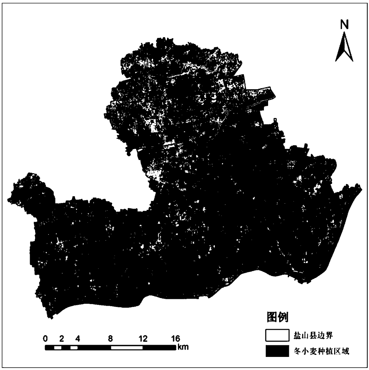 Extraction method of winter wheat plantation information