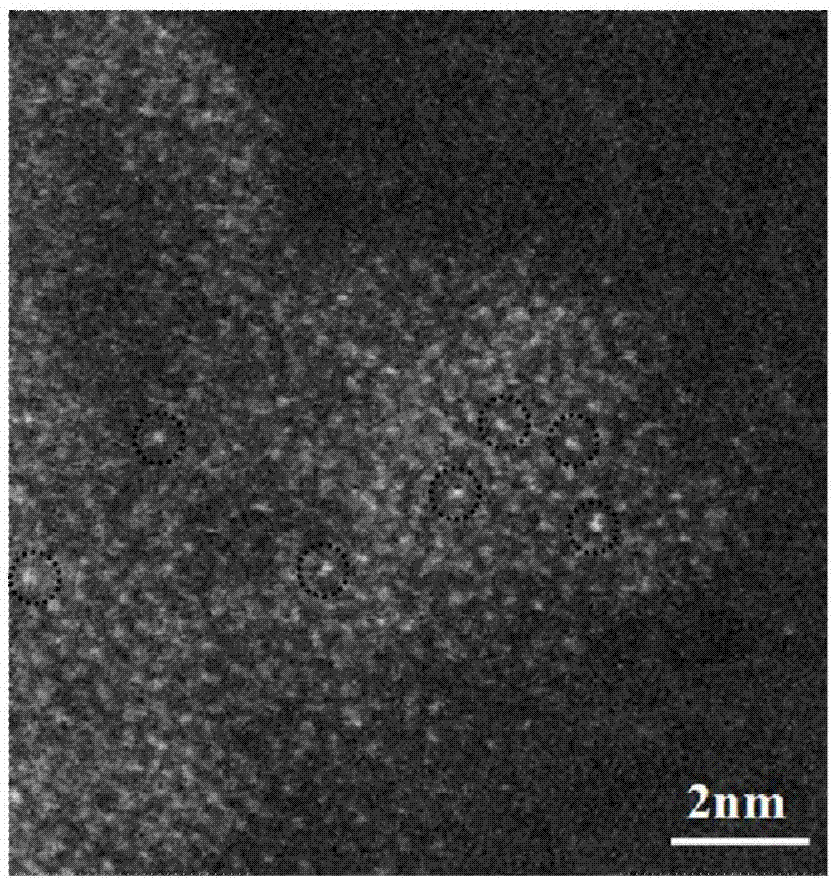 Preparation method and catalytic application of monatomic dispersion palladium-based catalyst