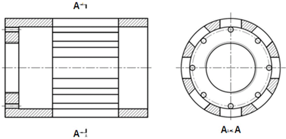 A steel pile tube internal expansion type pile hanger