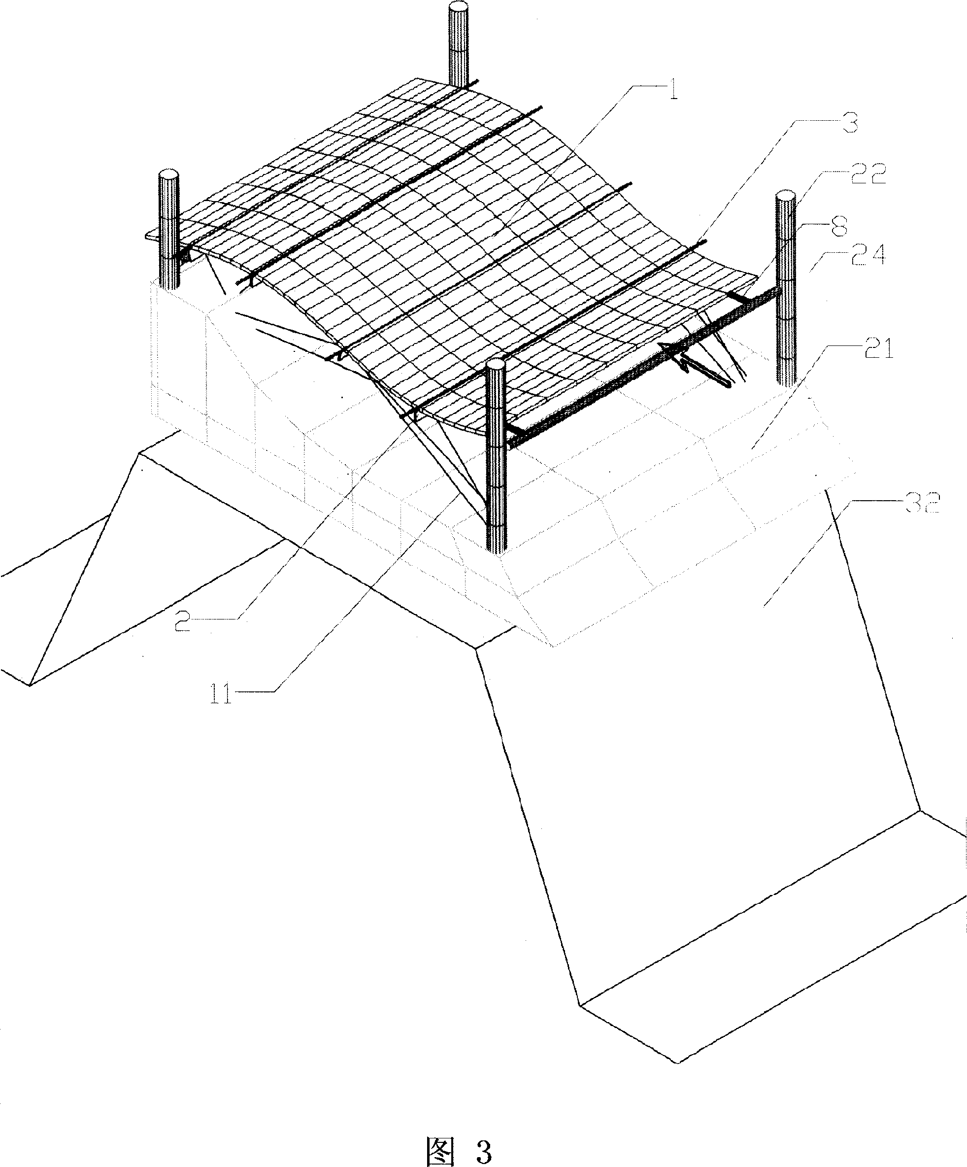 Curved rope wheel wave energy conversion and power generating system