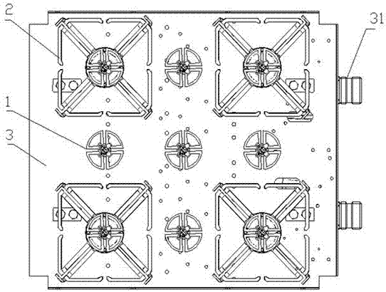 Dual-frequency dual-polarization elevator antenna