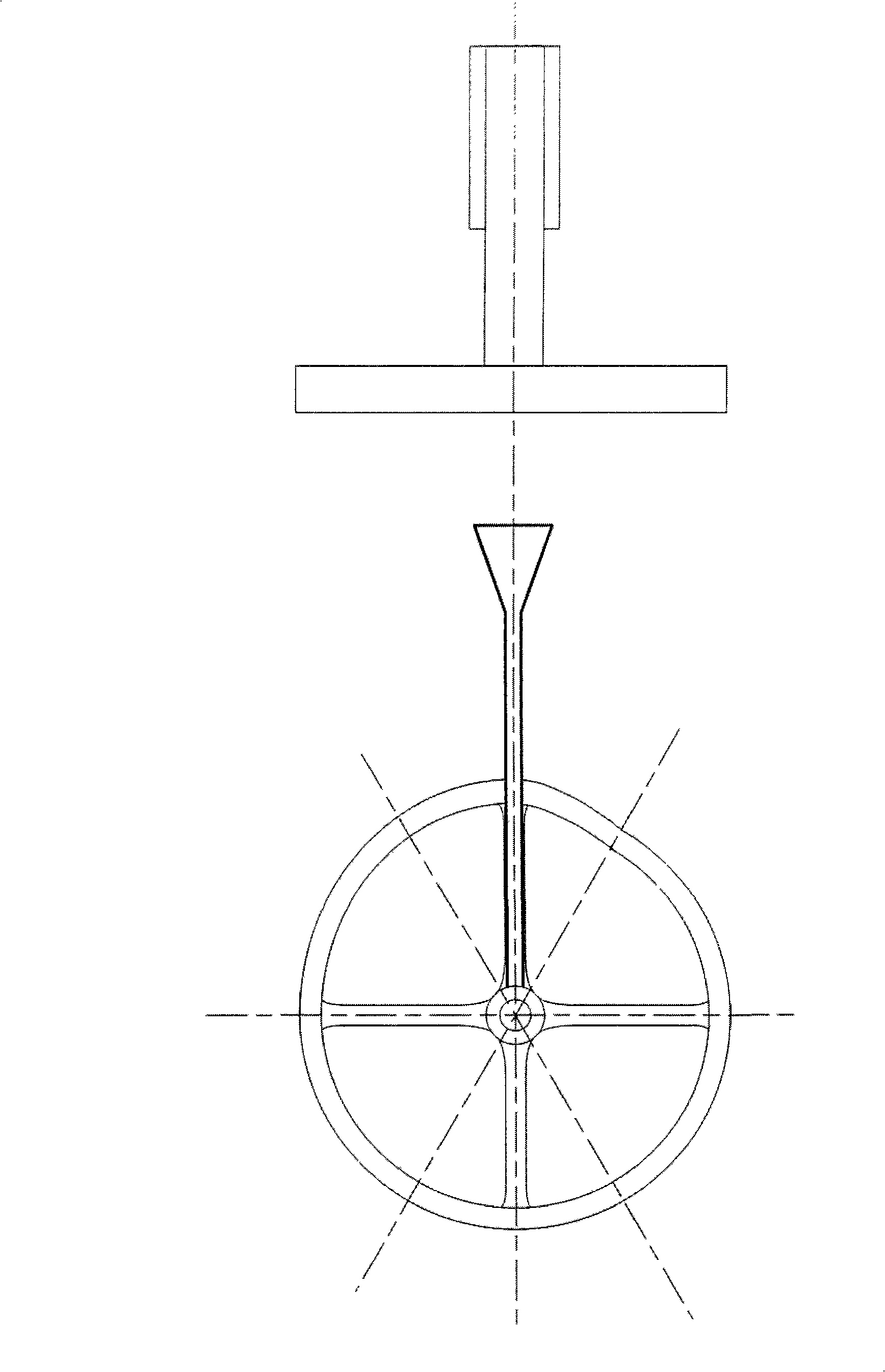 Vertical shaft wind motor device