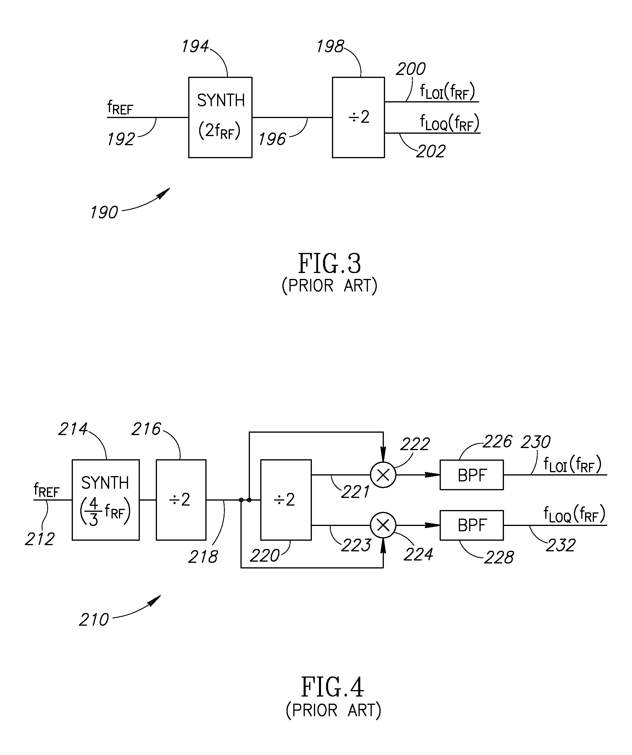 Local oscillator with non-harmonic ratio between oscillator and RF frequencies using XOR operation