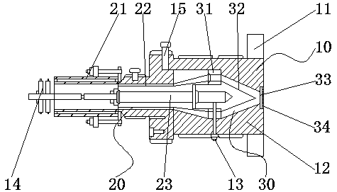 Extrusion mold used for shaping of plastic pipe